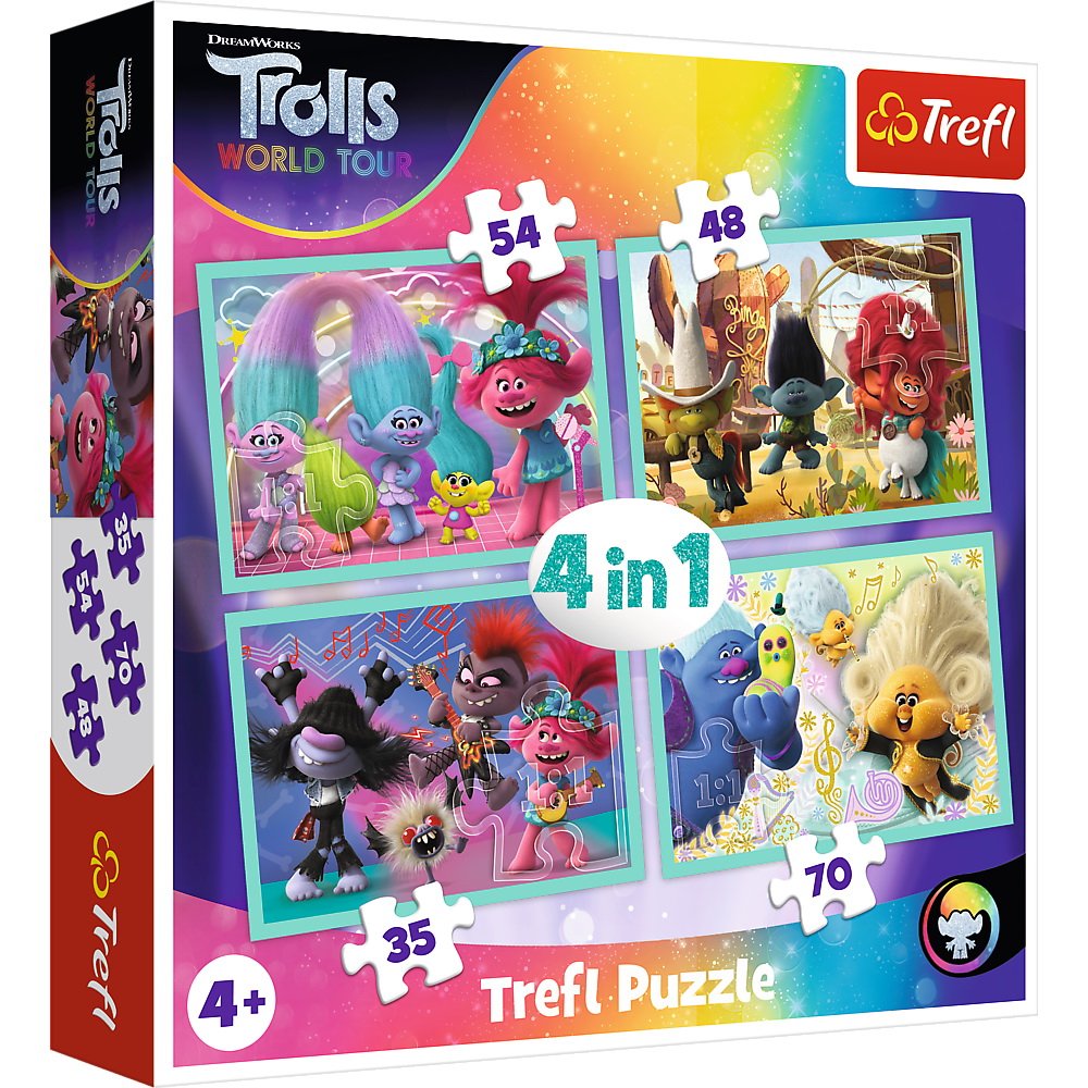 Puzzle Trefl 4in1 Troli In Concert