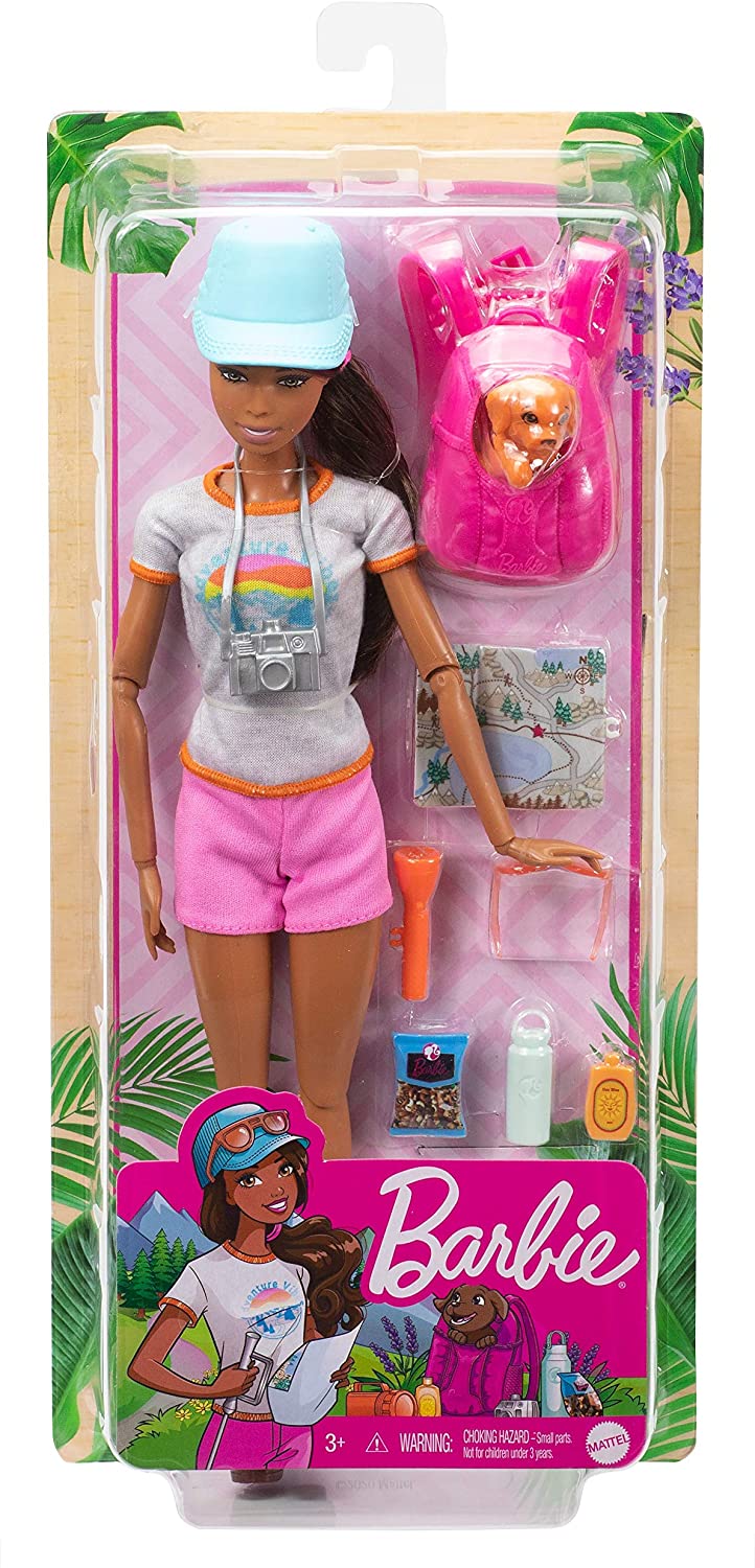 Barbie Set De Joaca In Drumetie Papusa Cu Accesorii