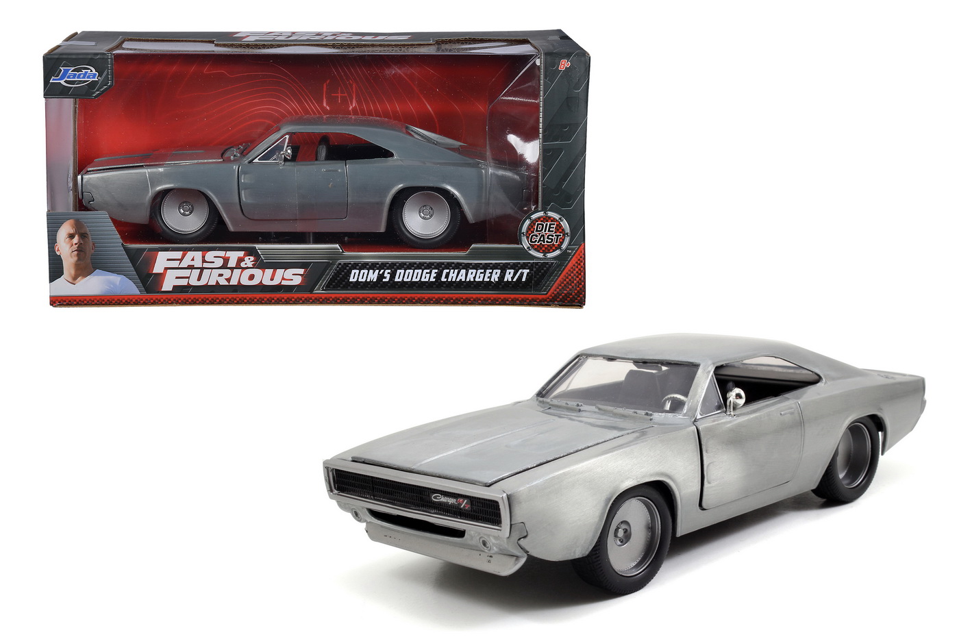 Masinuta Fast And Furious 1968 Dom’s Dodge Charger Scara 1:24