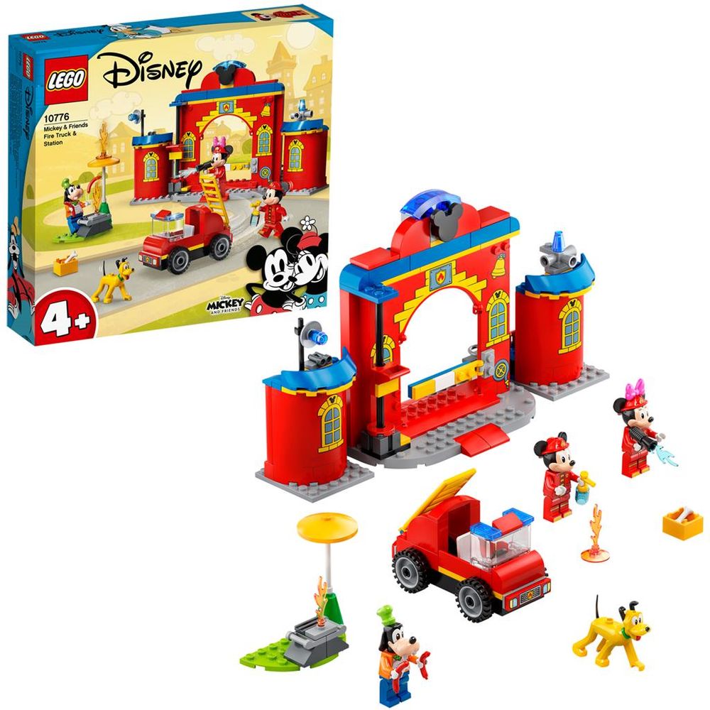 Lego Mickey And Friends Statia Si Camionul De Pompieri Ale Lui Mickey Si Prietenilor Sai 10776