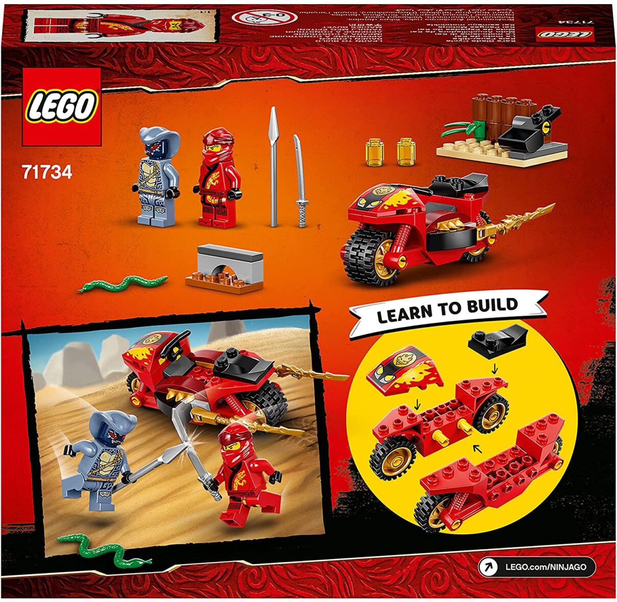 Lego Ninjago Motocicleta Blade A Lui Kai 71734