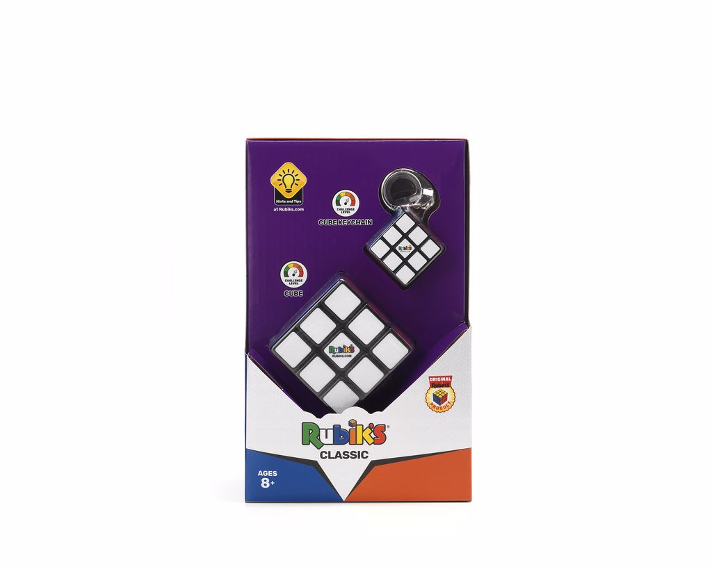 Set Cub Rubik 3×3 Clasic Si Breloc Originale