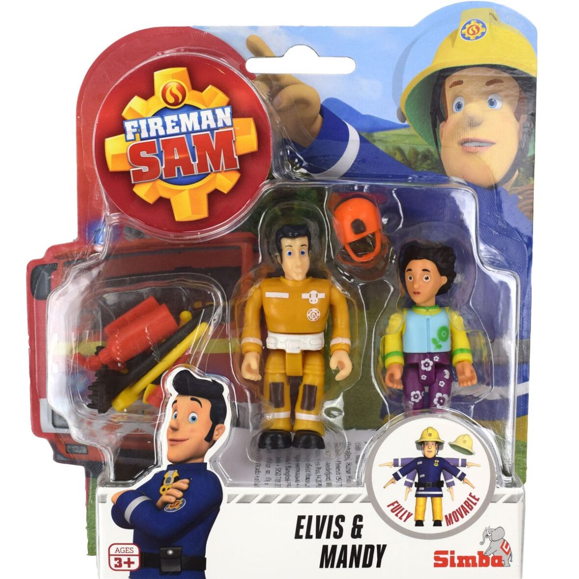 Pompierul Sam Set Figurine Elvis Si Mandy  Cu Accesorii