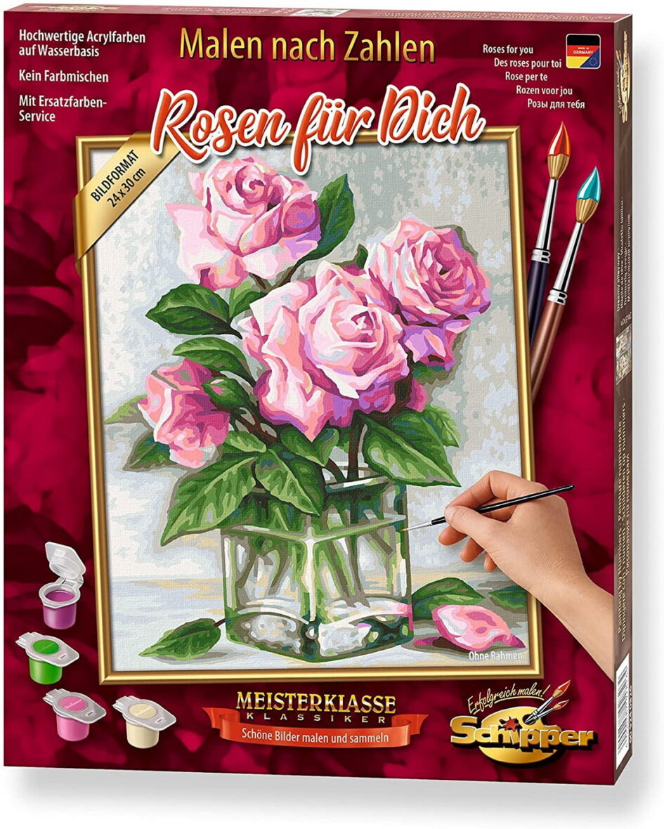 Kit Pictura Pe Numere Schipper Trandafiri Pentru Tine