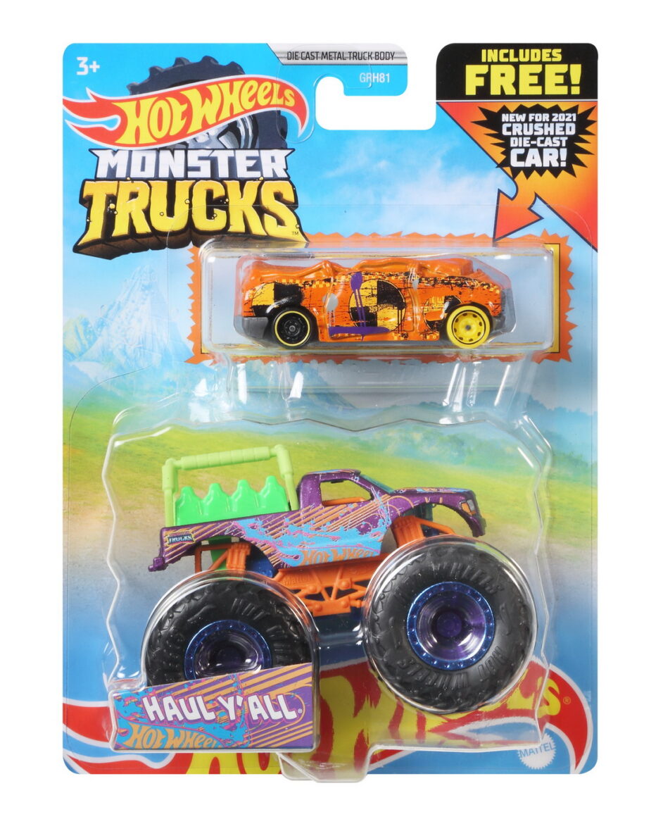 Hot Wheels Monster Truck Si Masinuta Metalica Haul Y’all