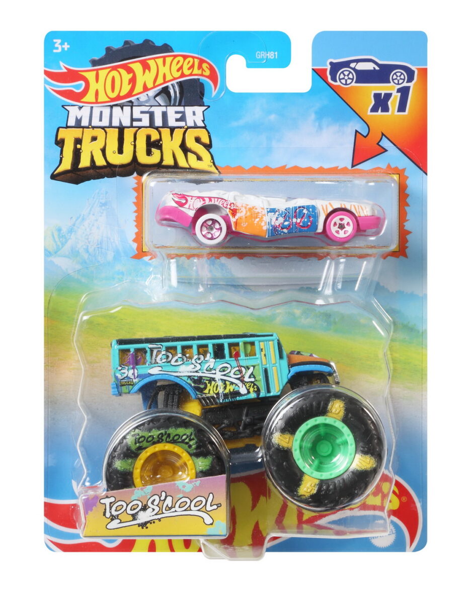 Hot Wheels Monster Truck Si Masinuta Metalica Too S’cool