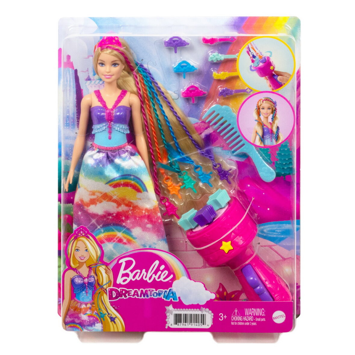 Barbie Papusa Barbie Cu Accesorii Pentru Impletituri