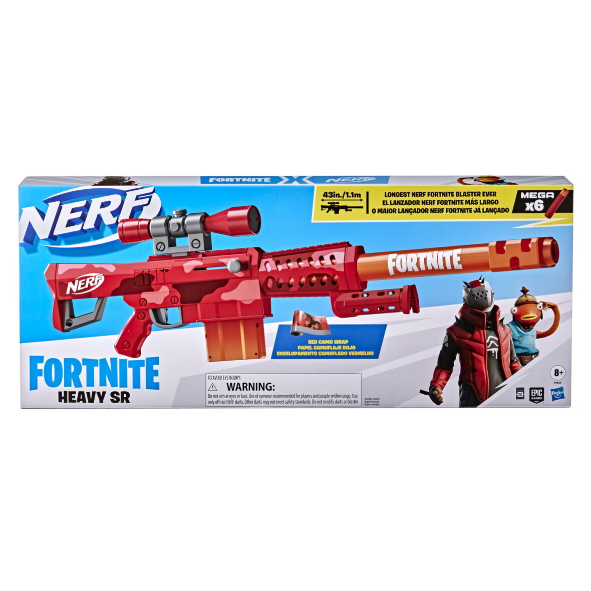 Nerf Blaster Fortnite Heavy Sr 6 Cartuse