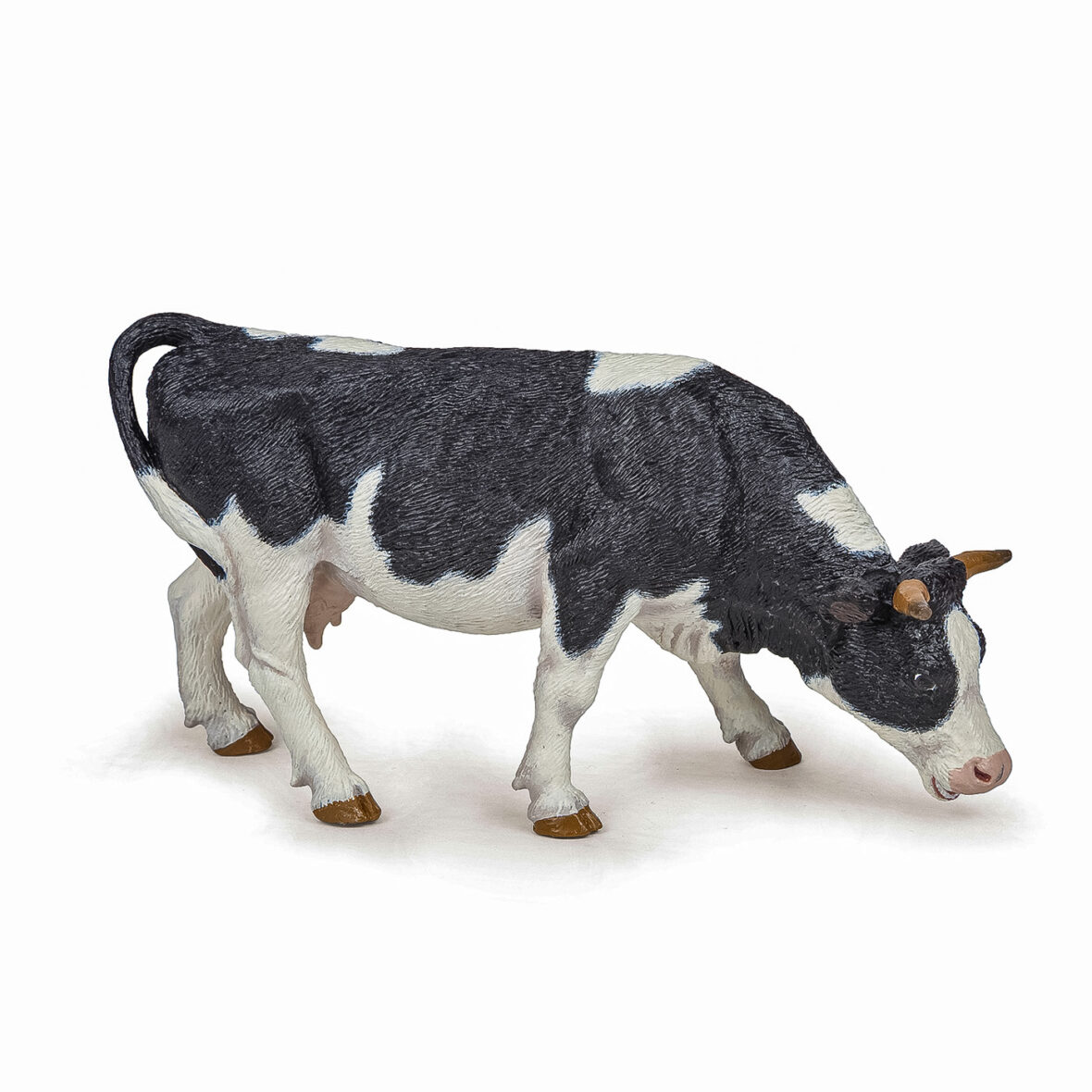 Papo Figurina Vaca Alb Cu Negru
