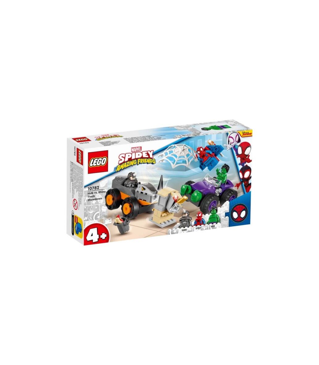 Lego Spidey Confruntarea Dintre Hulk Si Masina Rinocer 10782