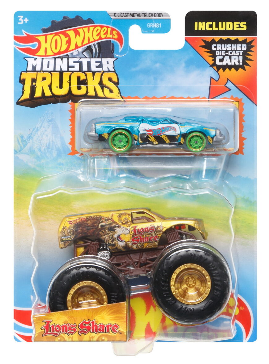 Hot Wheels Monster Truck Si Masinuta Metalica Lion’s Share