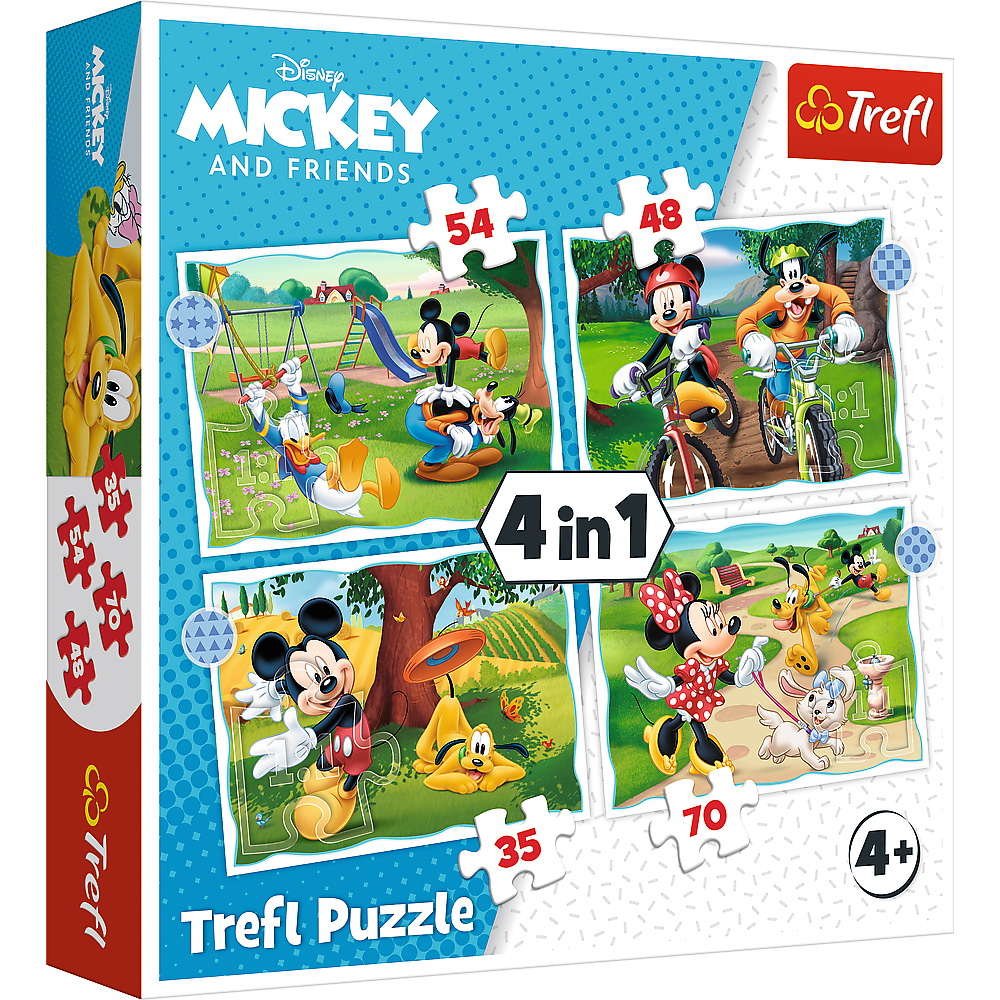 Puzzle Trefl 4in1 Mickey Mouse Ziua Deosebita