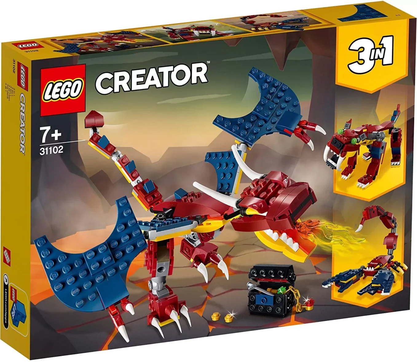 LEGO CREATOR DRAGON DE FOC 31102