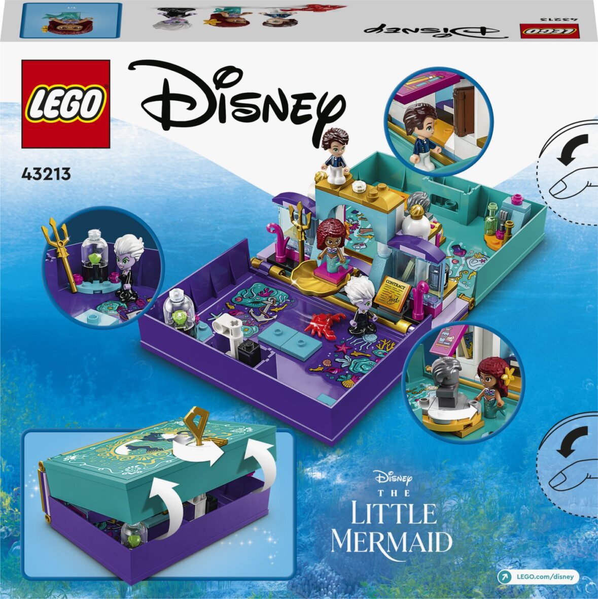 Lego Disney Princess Cartea Povestii Mica Sirena 43213