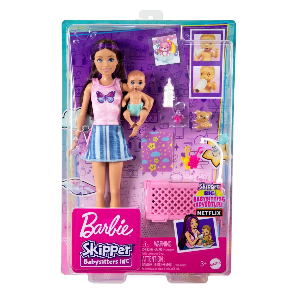 Papusa Barbie Mamica Satena Cu Bebelus