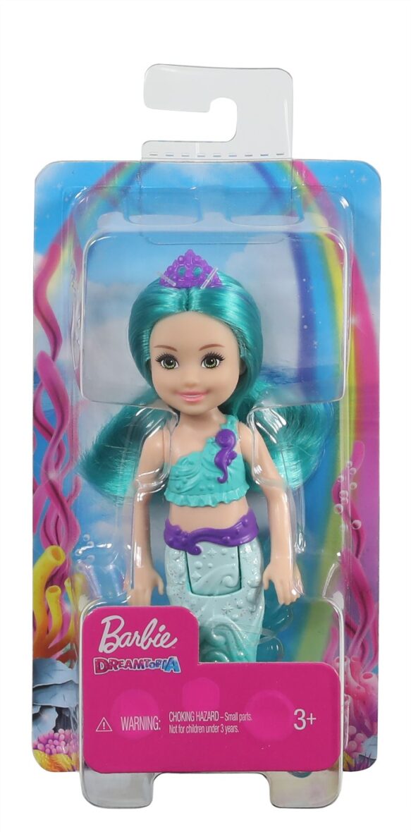 Barbie Dreamtopia Papusa Chelsea Sirena Albastra