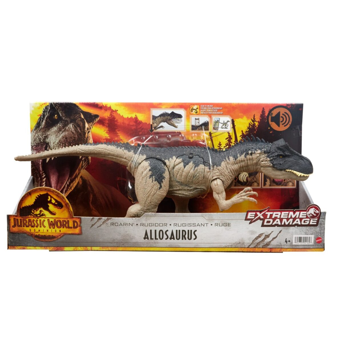Jurassic World Dominion Extreme Damage Dinozaur Allosaurus