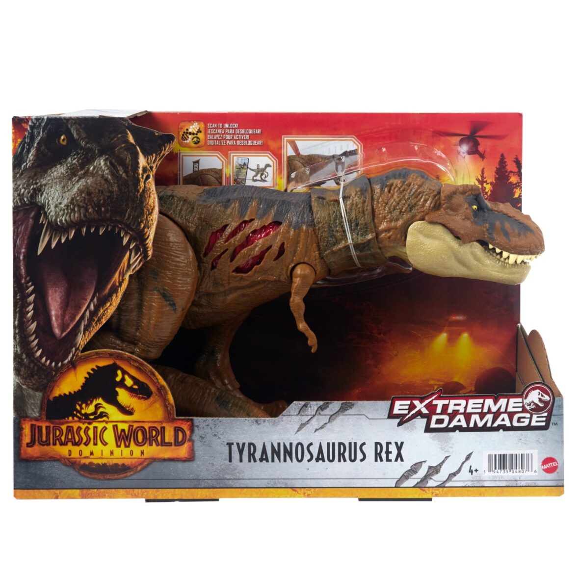 Jurassic World Extreme Damage Dinozaur Tyrannosaurus Rex