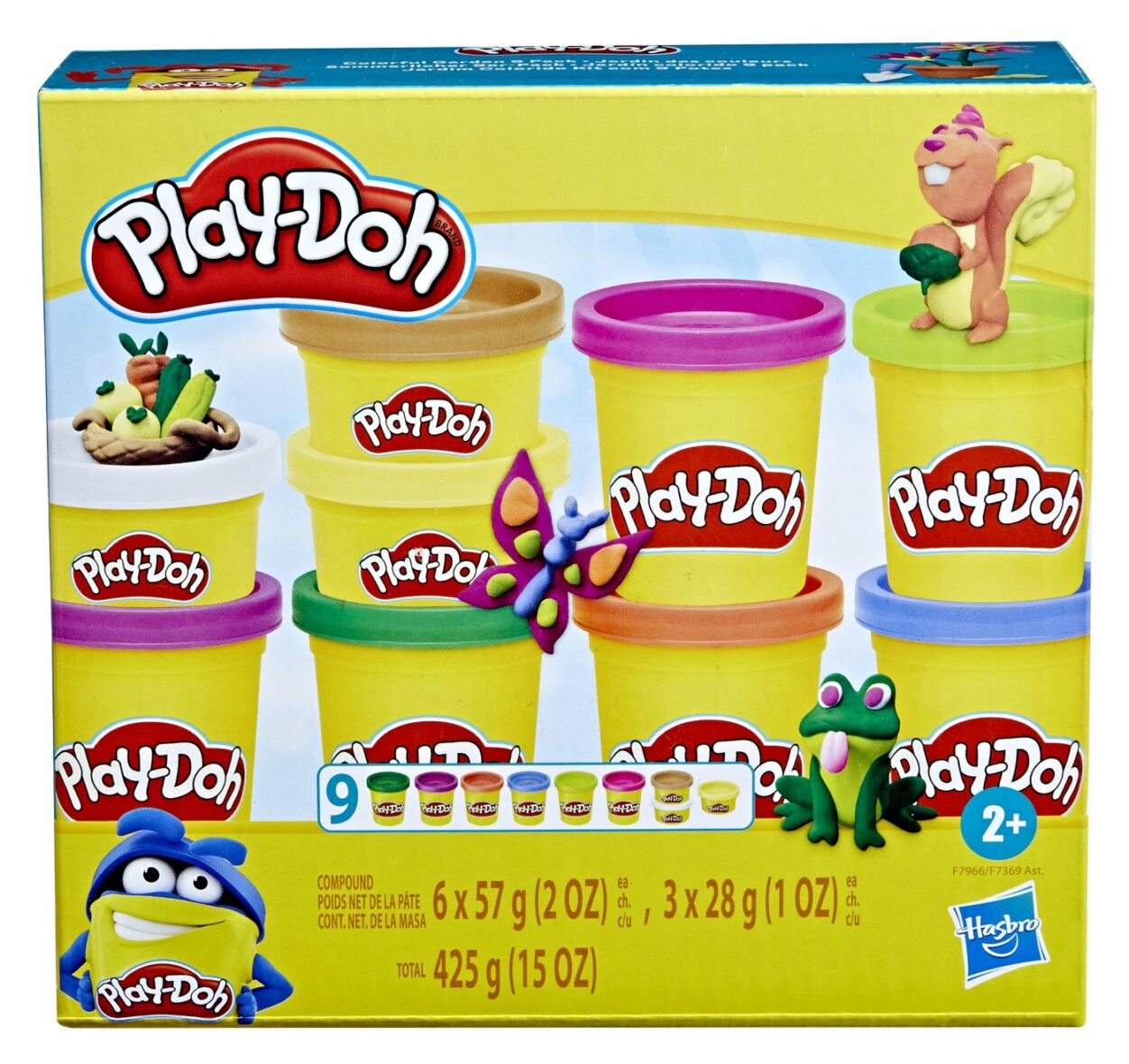Play-doh Set 9 Cutii Plastelina