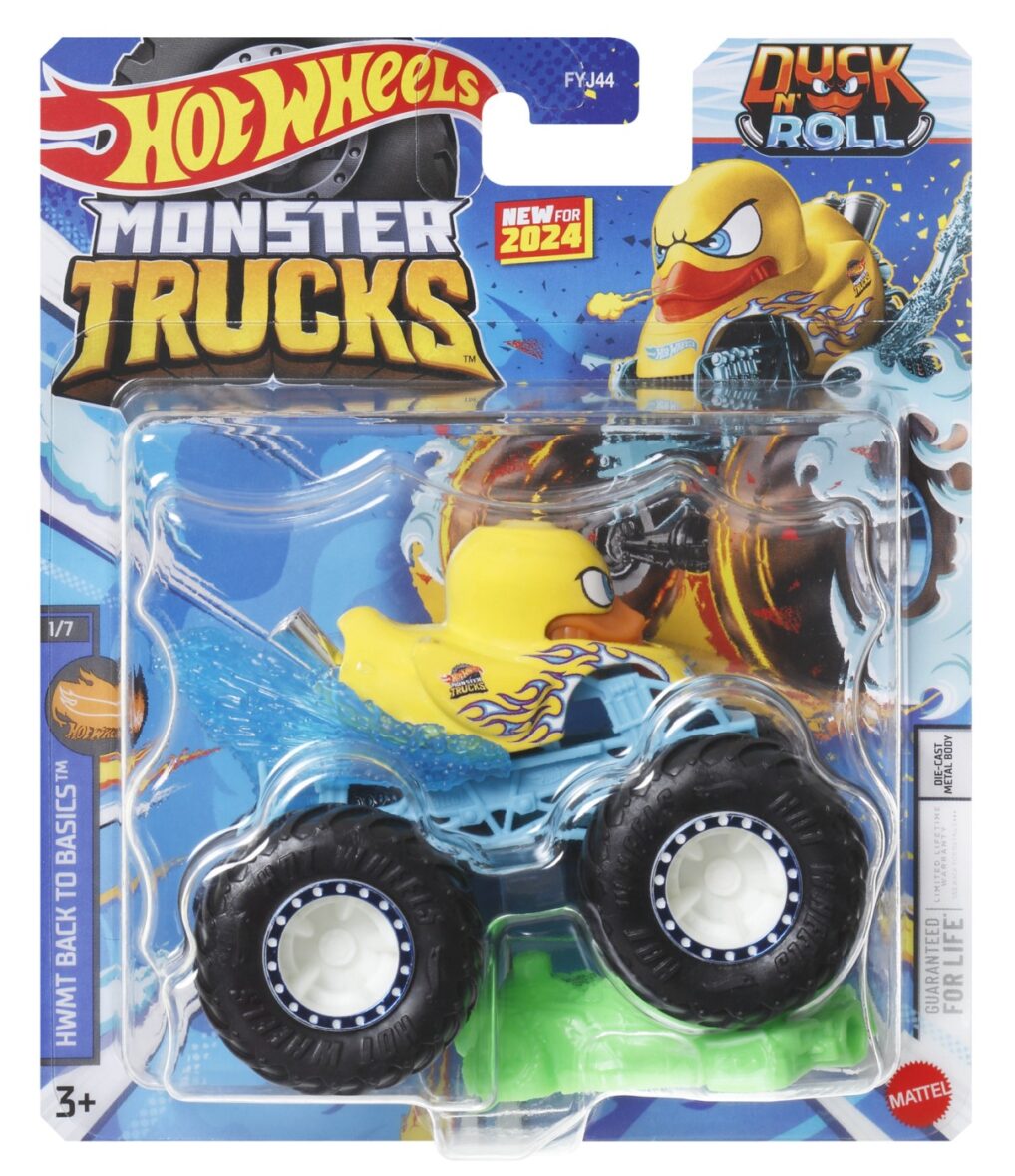 Hot Wheels Monster Truck Masinuta Duck N Roll Scara 1:64