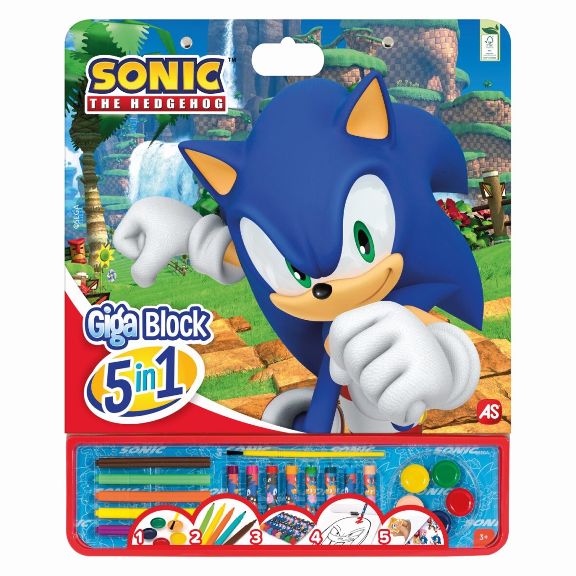 Sonic The Hedgehog Set Pentru Desen Giga Block 5 In 1