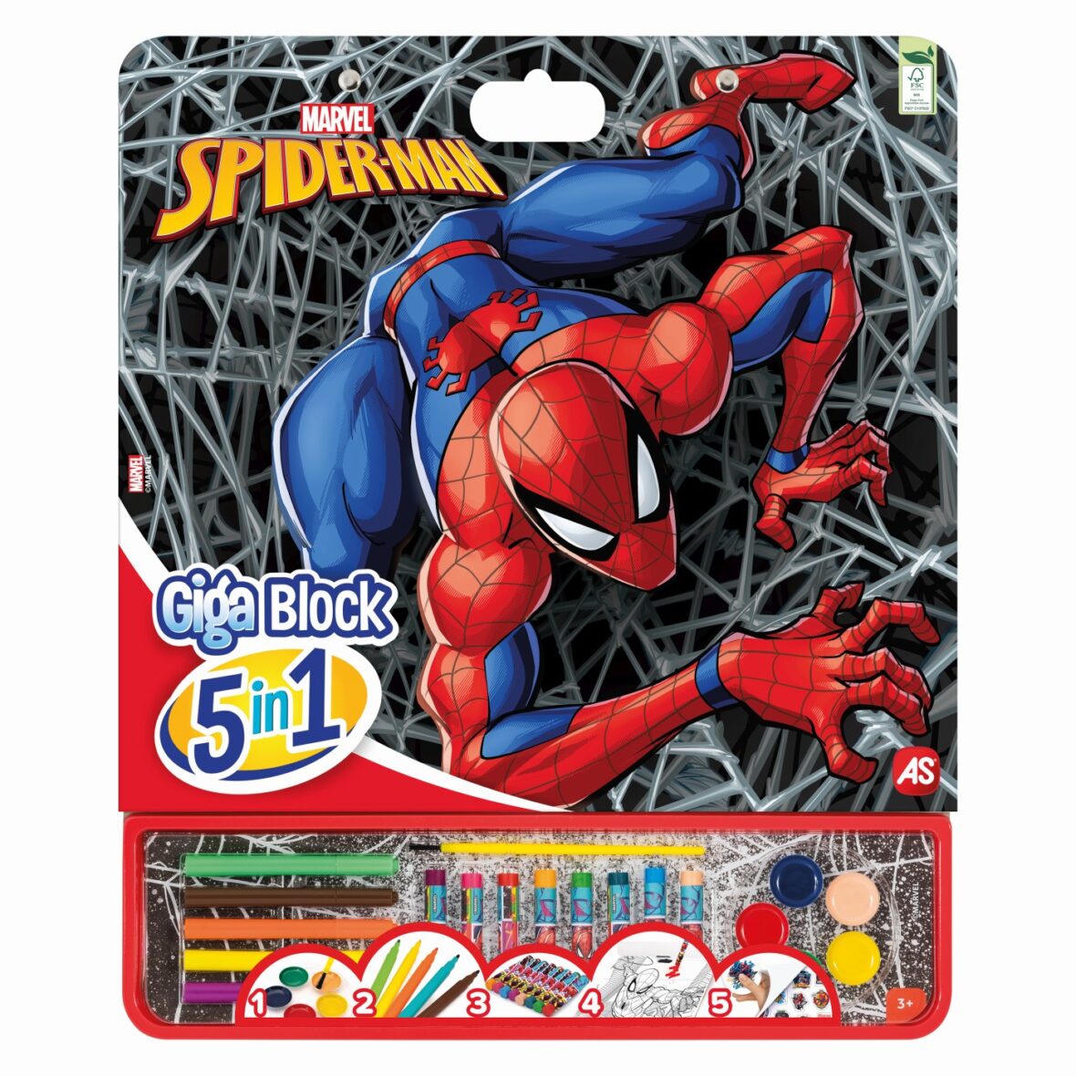 Spider Man Set Pentru Desen Giga Block 5 In 1