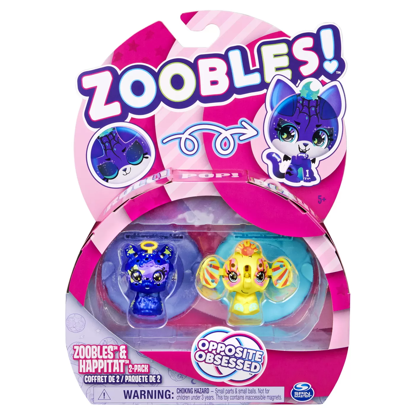 ZOOBLES PACHET ANIMALUTE DE TRANSFORMARE LLAMA SI ELEFANT