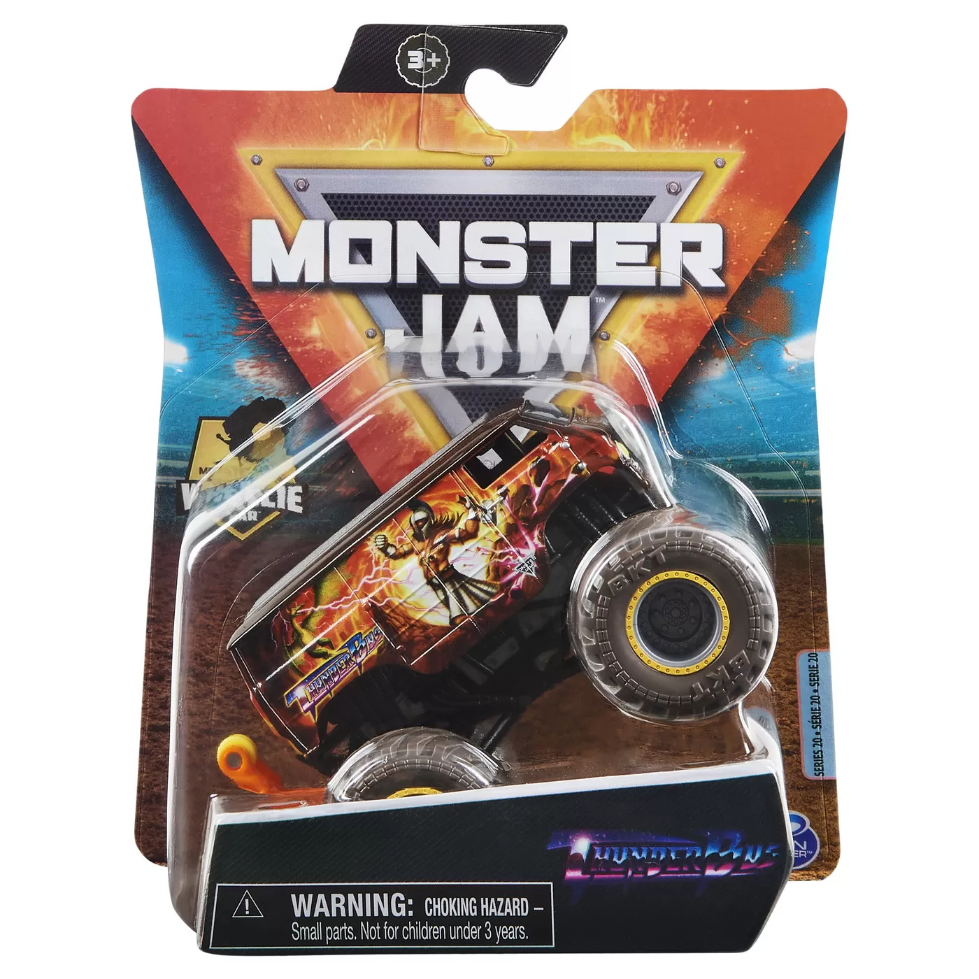 MONSTER JAM MASINUTA METALICA THUNDER BUS SCARA 1 LA 64