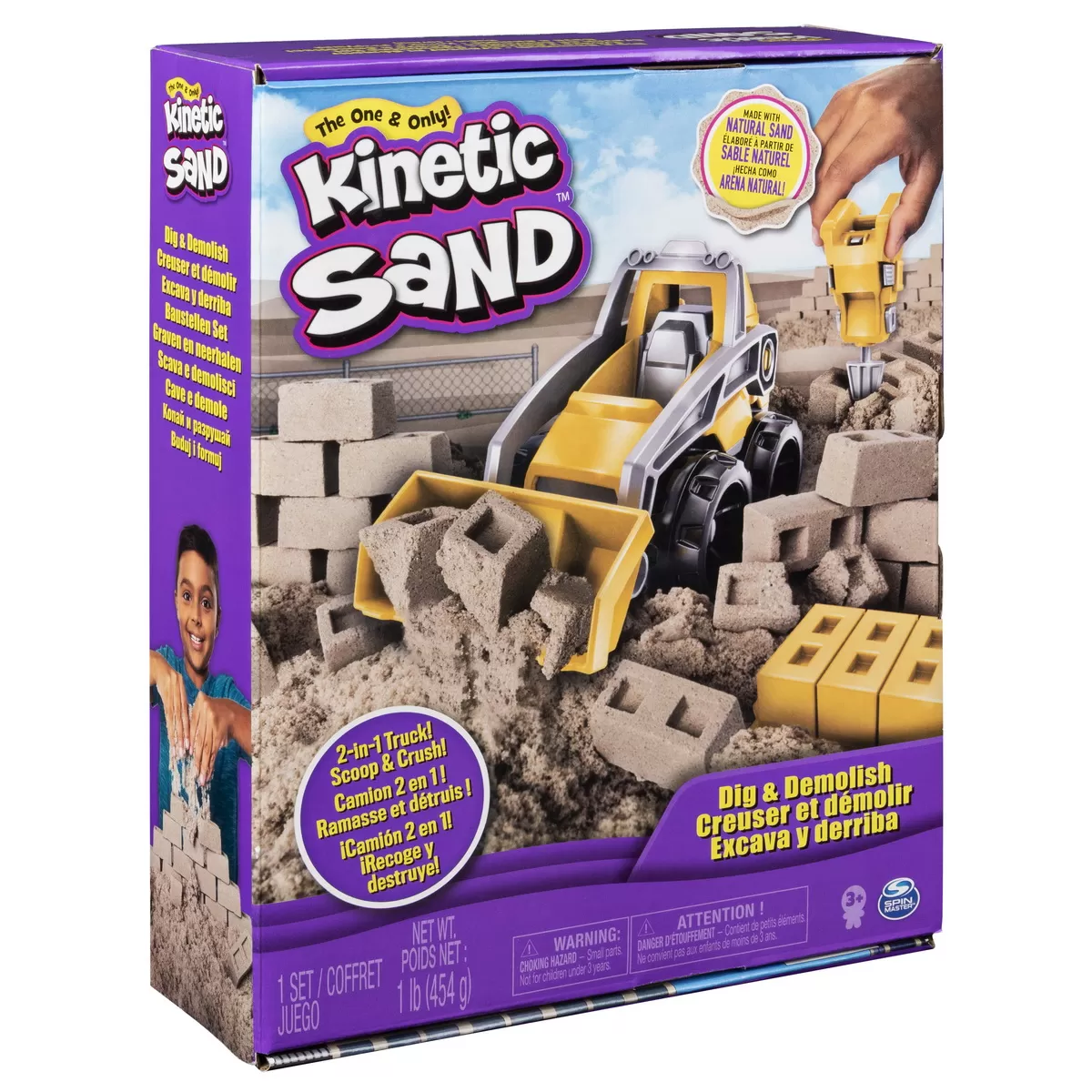 KINETIC SAND SET PENTRU CONSTRUCTII 2IN1