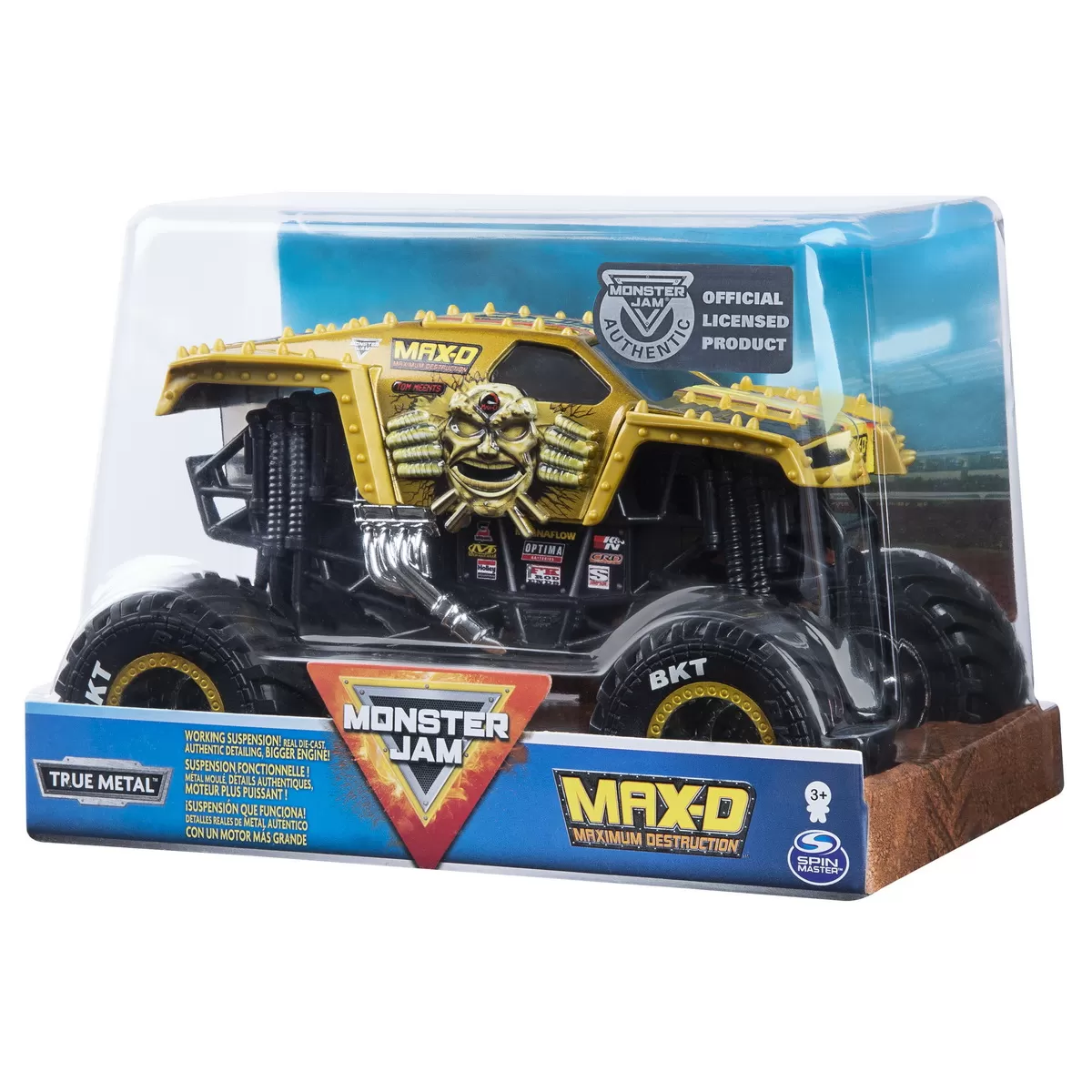 MONSTER JAM MACHETA METALICA SCARA 1 LA 24 MAXIMUM DESTRUCTION