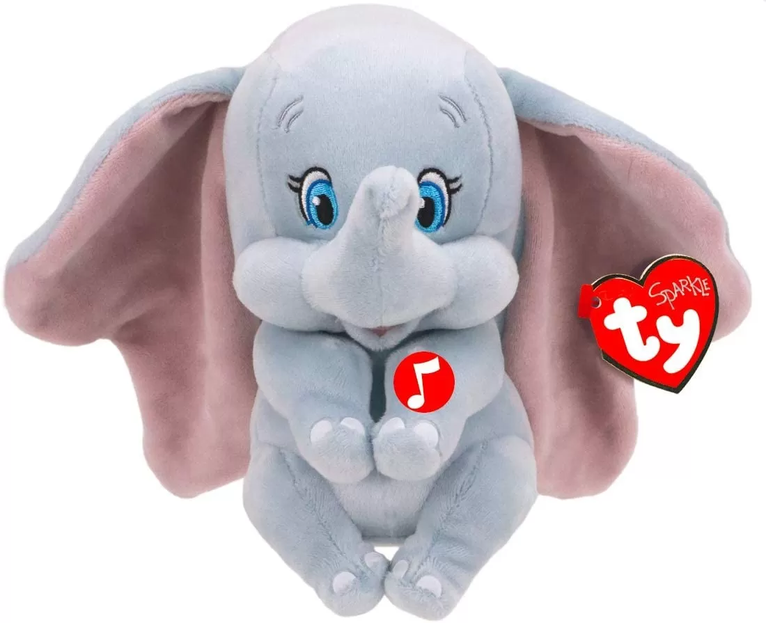 PLUS TY 15CM BEANIE BABIES DISNEY DUMBO CU SUNETE