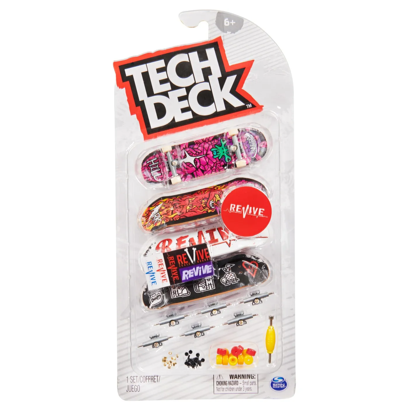 TECH DECK PACHET 4 PIESE FINGERBOARD REVIVE 9.6CM