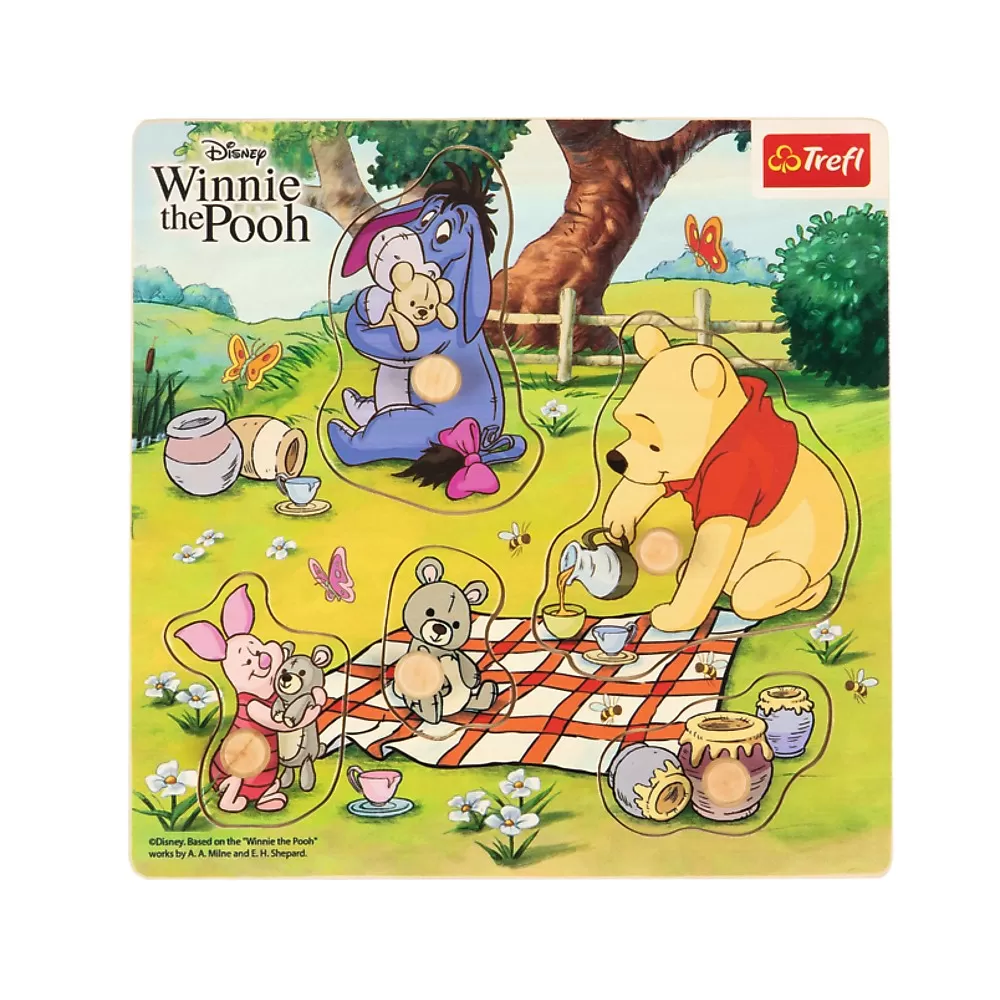 PUZZLE TREFL DIN LEMN 5 PIESE WINNIE THE POOH
