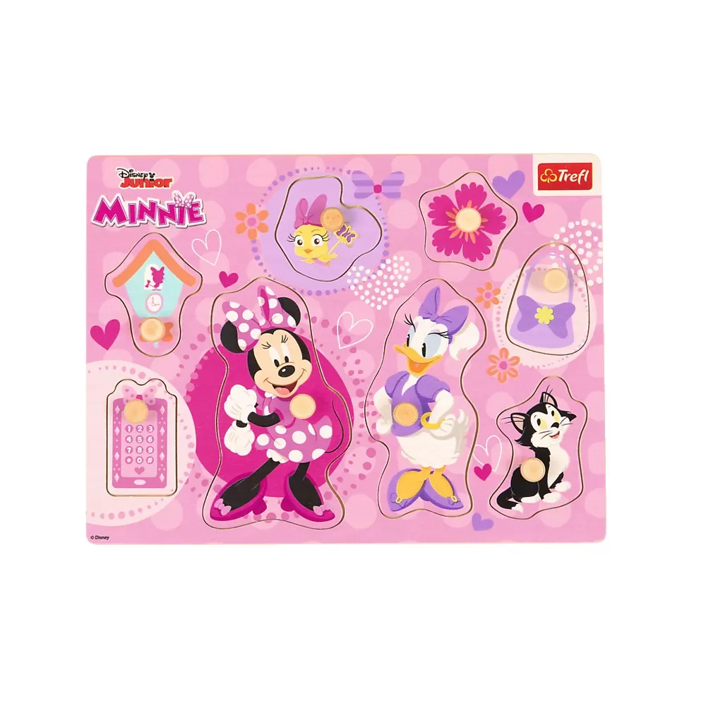 PUZZLE TREFL DIN LEMN 8 PIESE MINNIE MOUSE