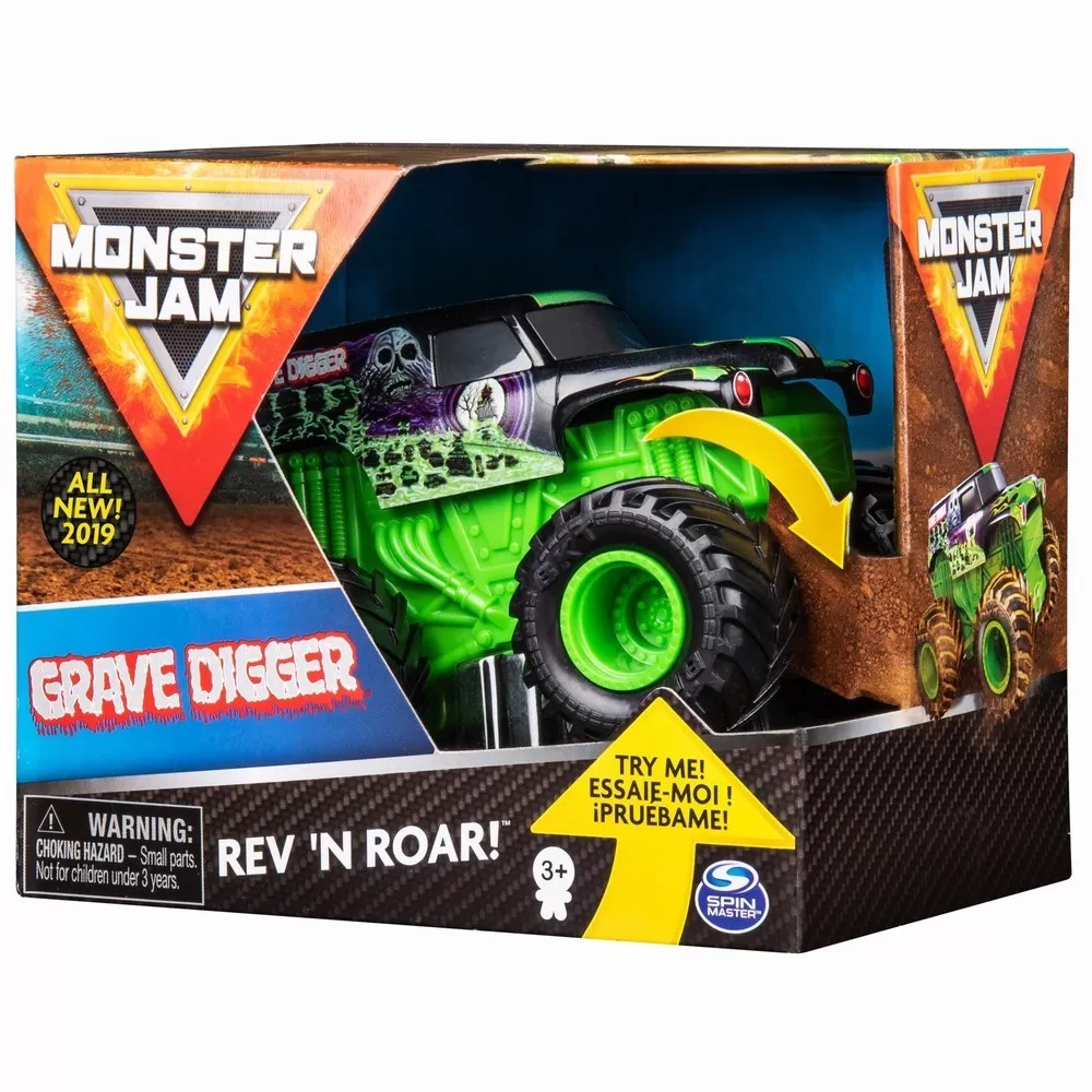MONSTER JAM MACHETA GRAVE DIGGER SERIA ROAR SCARA 1 LA 43
