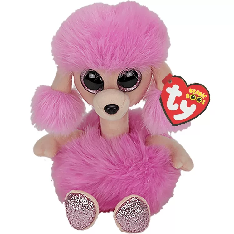 PLUS TY 24CM CAINE POODLE CU GATUL LUNG