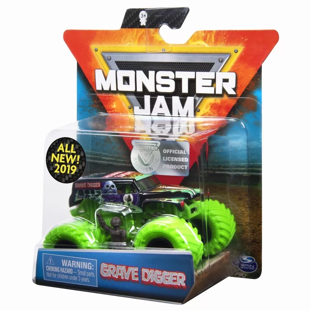 MONSTER JAM METALICA GRAVE DIGGER SCARA 1 LA 64