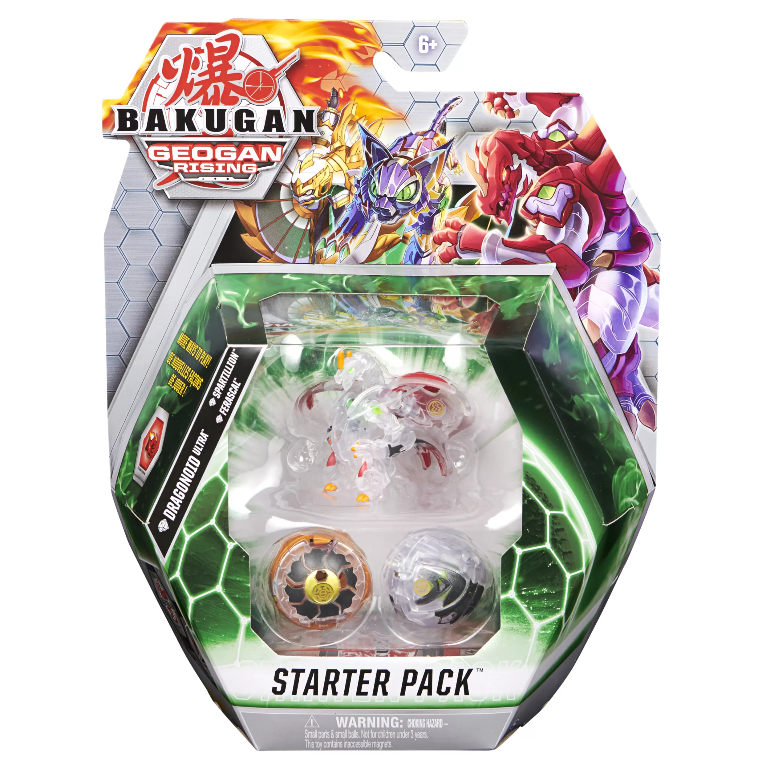 BAKUGAN S3 PACHET STARTER DRAGONOID ULTRA, SPARTILLION SI FERASCAL