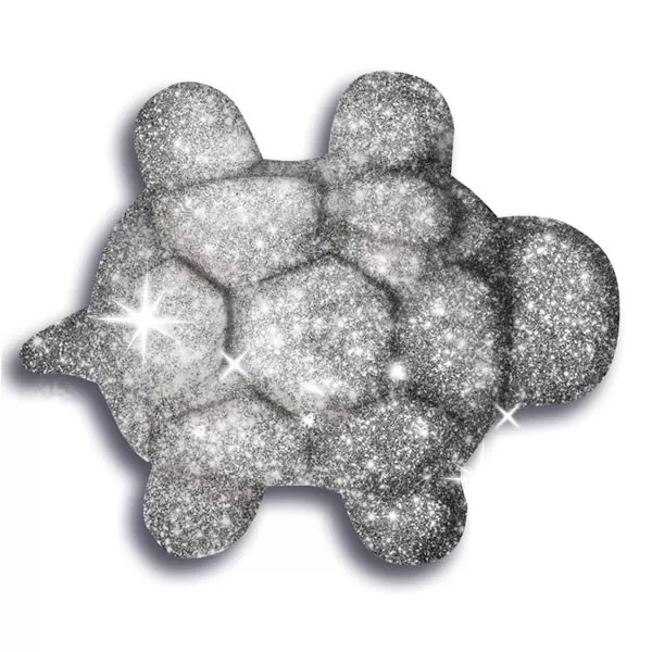 NISIP KINETIC METALE SI MINERALE STRALUCITOARE ARGINTIU