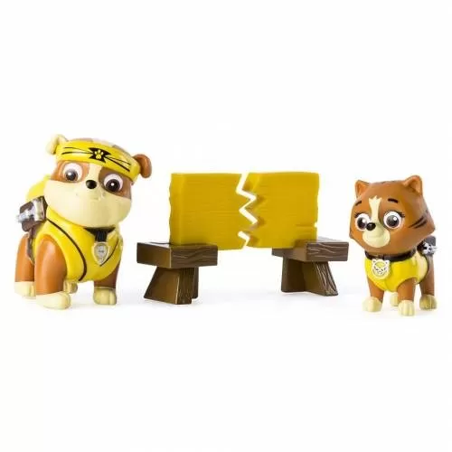 SET DE JOACA PUP FU RUBBLE SI KITTY PATRULA CATELUSILOR