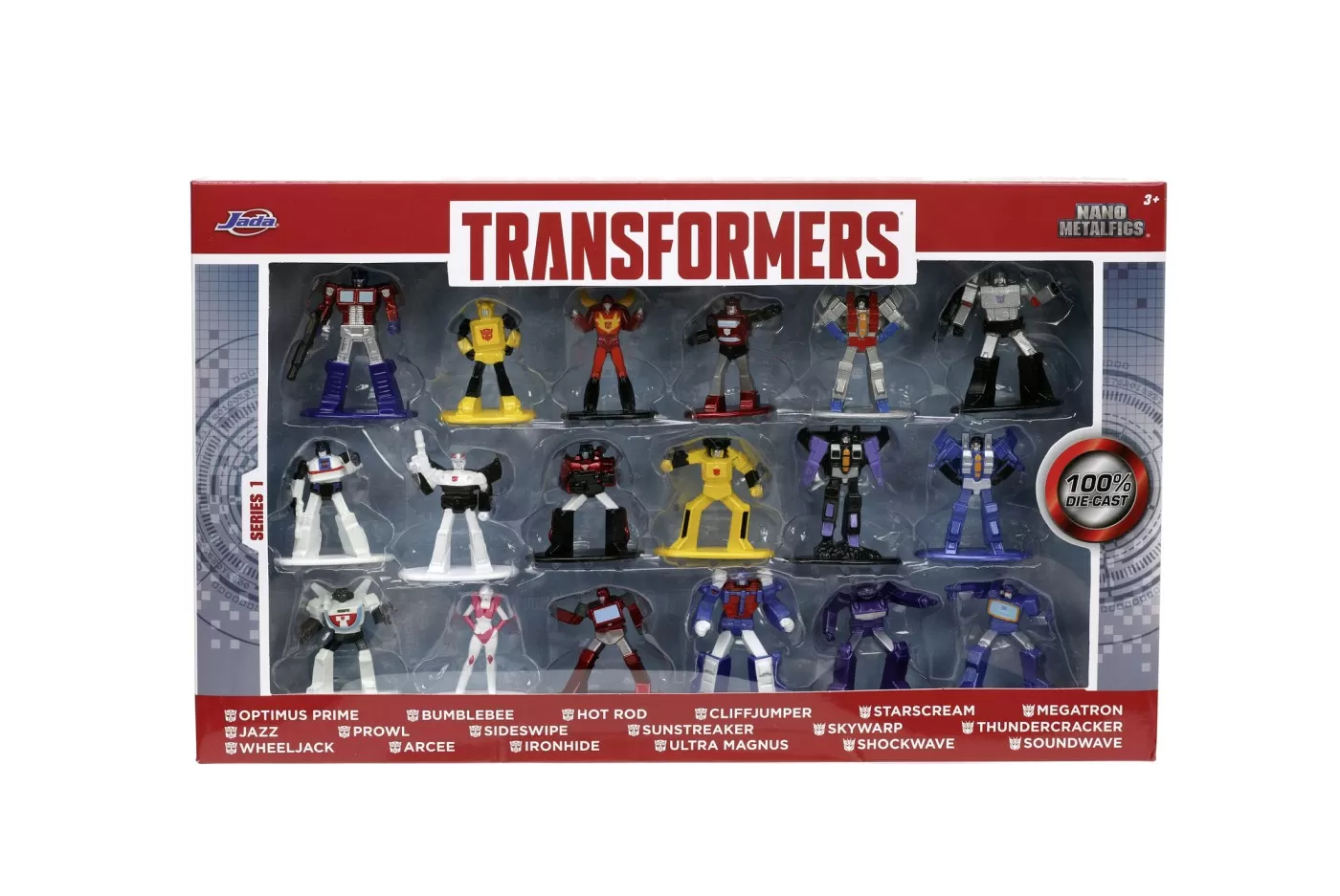 JADA TRANSFORMERS SET 18 NANOFIGURINE METALICE 4CM