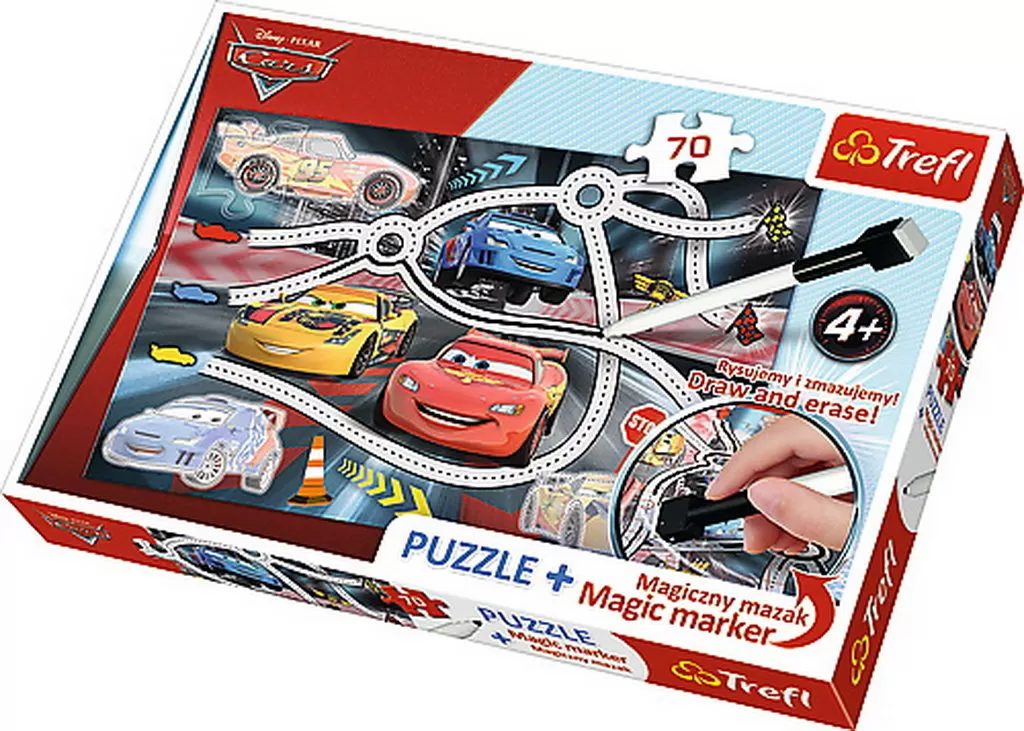 PUZZLE TREFL 70 PLUS MARKER CARS2