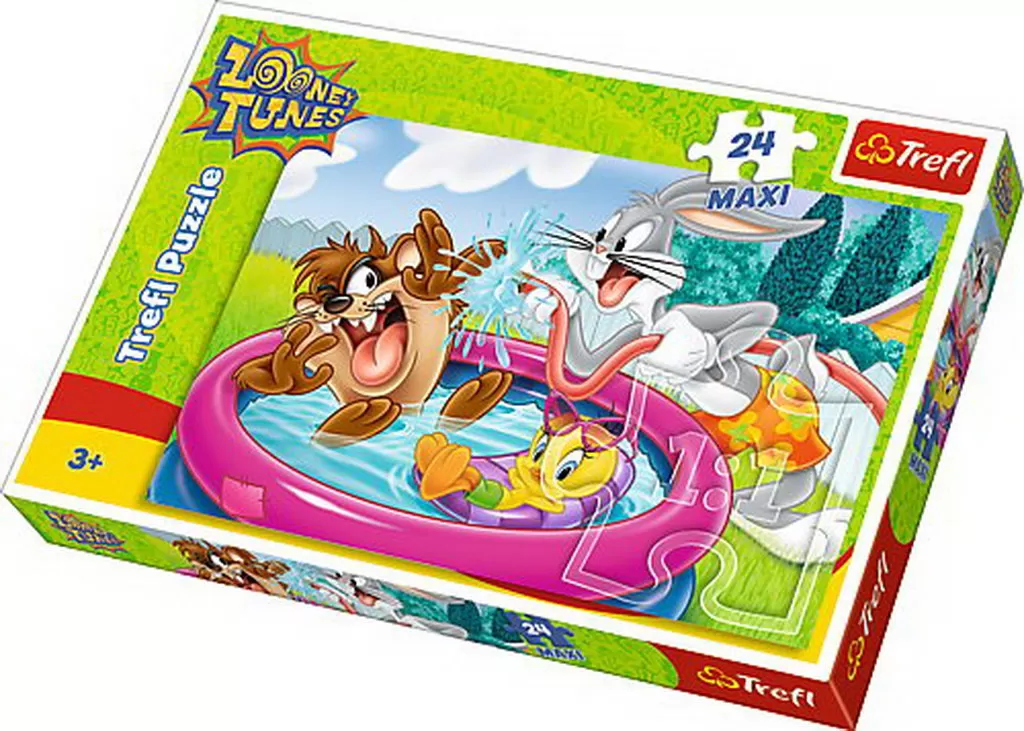 PUZZLE TREFL 24 MAXI DISTRACTIE IN APA CU TAZ