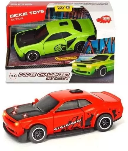 DODGE CHALENGER SRT HELLCAT CU SUNETE SI LUMINI – ROSU