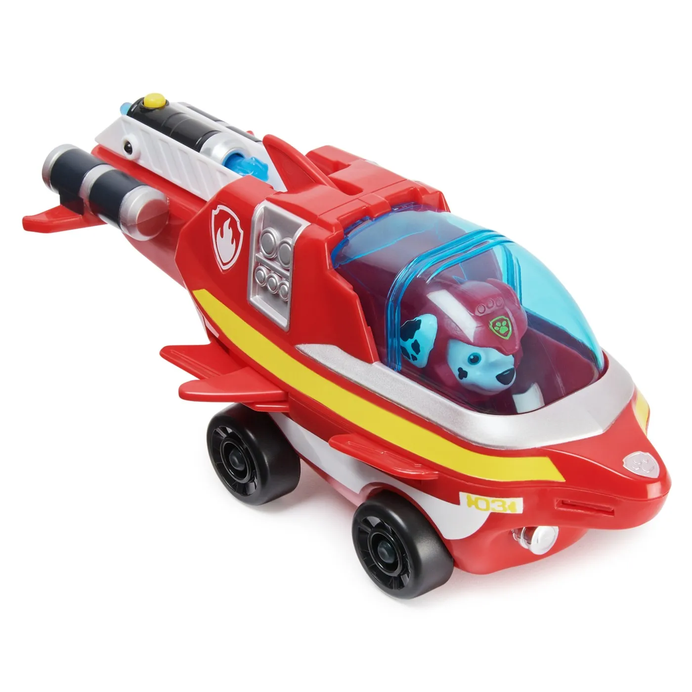 PATRULA CATELUSILOR VEHICUL CATELUSII ACVATICI FIGURINA MARSHALL SI VEHICULUL DELFIN