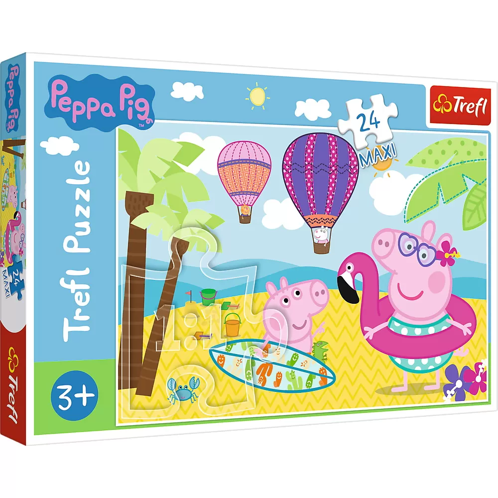 PUZZLE TREFL 24 MAXI PEPPA PIG IN VACANTA