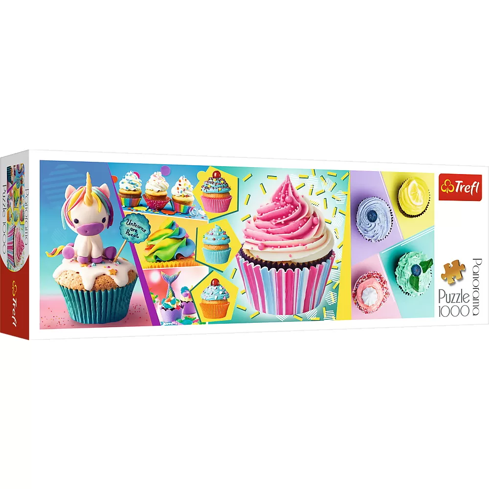 PUZZLE TREFL 1000 PANORAMA PRAJITURI PLINE DE CULOARE