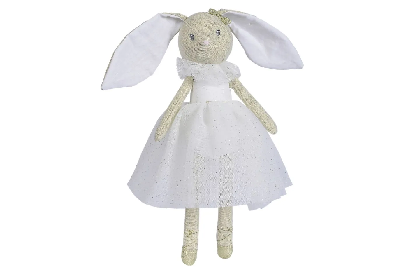 NICOTOY IEPURASUL BALERINA CU ROCHIE ALBA 33CM