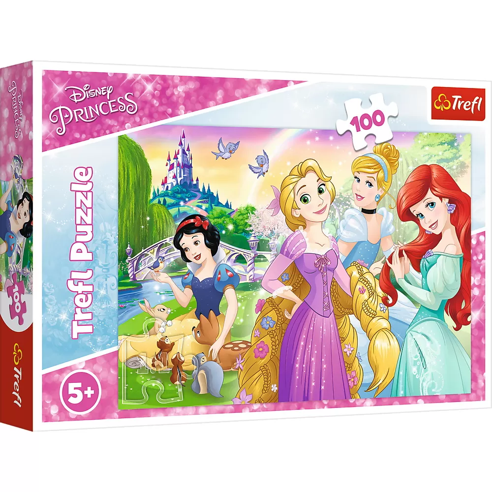 PUZZLE TREFL 100 PRINTESELE DISNEY IN GRADINA FERMECATA