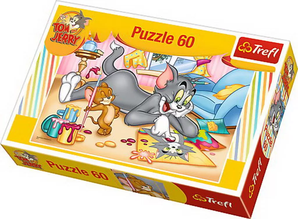 PUZZLE TREFL 60 ARTISTII TOM SI JERRY